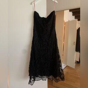 Michelle DeCourcy sleeveless lace and silk dress